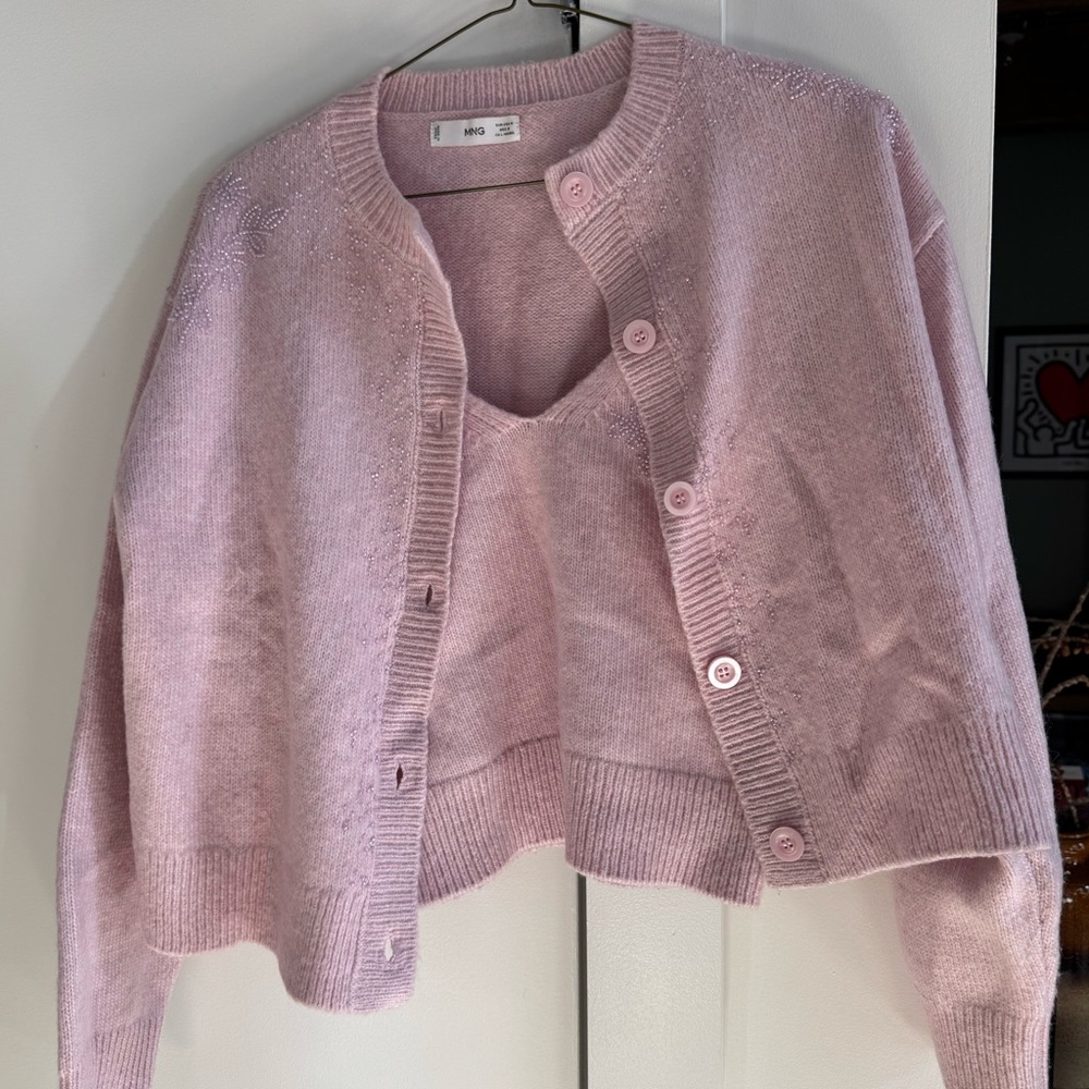 Mango pink sweater set